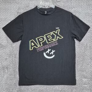 LSKD FlxCotton TShirt Apex Performance Men XS Tee Black Crew Neck Outdoor Sport